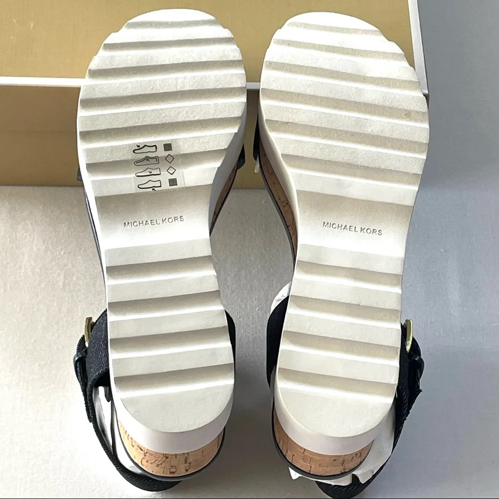 Michael Michael Kors Women's Marlon Platforms Sandals 40S0MAFS1D DK Denim PW19L